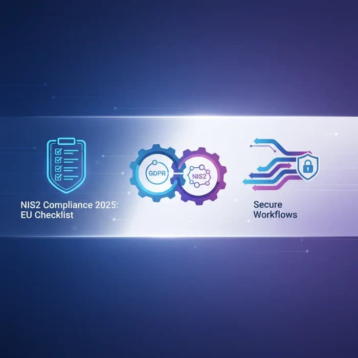 NIS2 Compliance 2025: EU Checklist, GDPR vs NIS2, Secure Workflows
