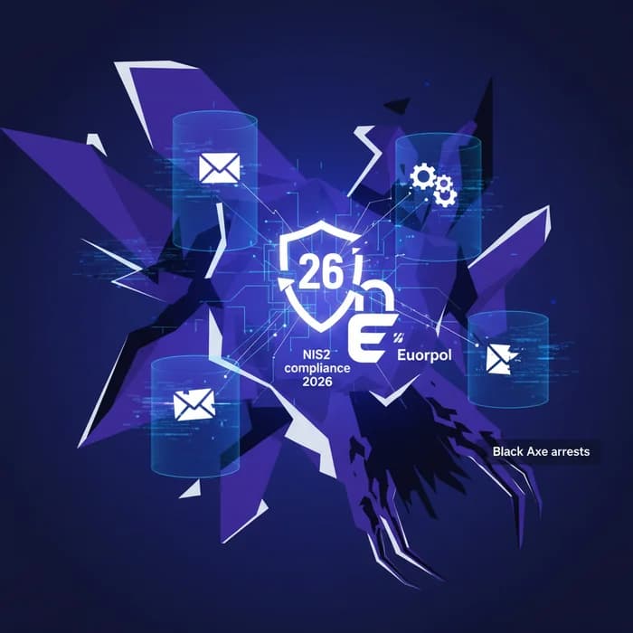 NIS2 compliance 2026 after Europol Black Axe arrests: email & vendors